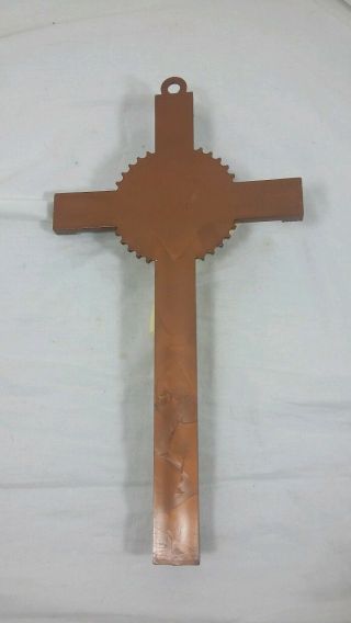 Antique Resin Crucifix Resin Jesus Corpus Christi Inri 2
