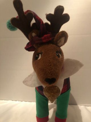 Elf On The Shelf Pet Reindeer 2014 Cc A & B Heart Collar Plush Toy Christmas