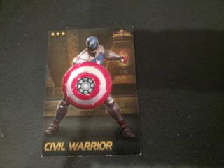 Civil Warrior 12 (captain America) Marvel Contest Of Champions Dave & Buster 