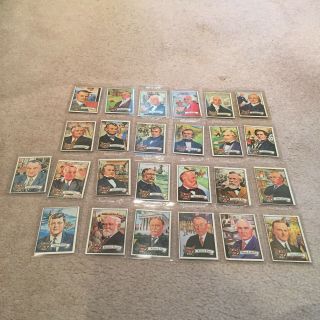 Vintage Topps U.  S.  Presidents Partial Set 25 Cards Total