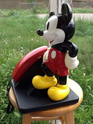 Vintage MICKEY MOUSE Disney Touch Tone Phone,  AT&T Telephone - Large (14x10x8). 6