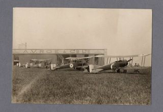 Avro 504j At Hamble Vintage Photo Royal Air Force Raf Ww1