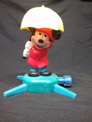 Vintage Collectible Walt Disney Mickey Mouse Childrens Playtime Toy Sprinkler