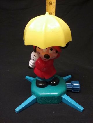 Vintage Collectible Walt Disney Mickey Mouse Childrens Playtime Toy Sprinkler 4