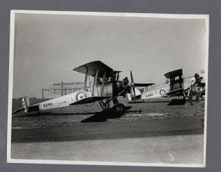 Avro 504 Ulster Bombing Squadron Large Vintage Photo Royal Air Force