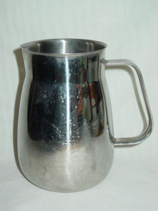 Vintage United Airlines Stainless Steel Coffee Pot Pitcher Creamer Vollrath