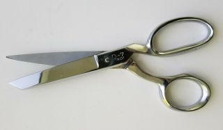 Vintage Vogue D - 7 Chrome Scissors Made In Italy Shears