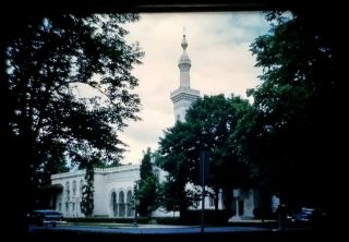 1959 Islamic Center Muslim Mosque Washington Dc Slide Picture Snapshot Film