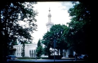 1959 Islamic Center Muslim mosque Washington DC slide picture snapshot film 2