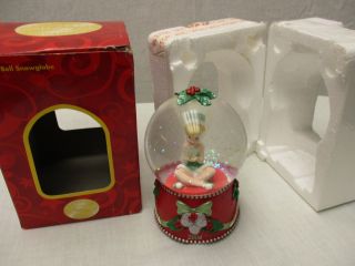 Disney Tinker Bell Christmas Snow Globe Authentic Exclusive Box