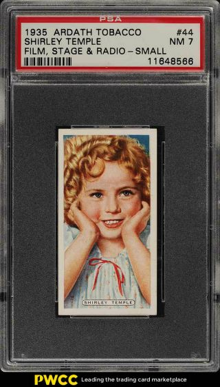 1935 Ardath Film,  Stage & Radio Small Shirley Temple 44 Psa 7 Nrmt (pwcc)