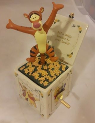 Disney Tigger Put A Little Bounce In Your Heart Music Box Put On A Happy Face