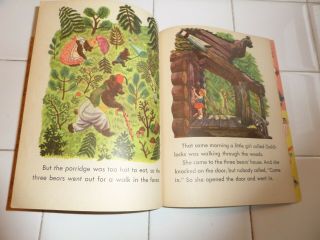 The Three Bears,  A Little Golden Book,  1948 (VINTAGE; Children ' s Hardcover) 5