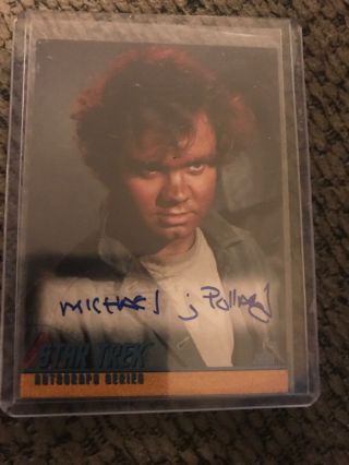 Star Trek The Series Season 1 A24 Michael J Pollard Jahn Miri Autograph