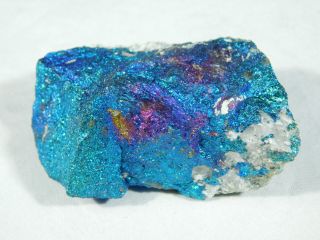 An Intense Blue Colored Peacock Copper Chalcopyrite Or Peacock Ore 94.  5gr