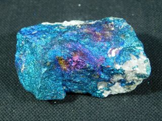 An Intense BLUE Colored Peacock Copper Chalcopyrite or Peacock Ore 94.  5gr 2
