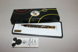 Disney Colibri Mickey Mouse Goldtone Pen - Box/paper