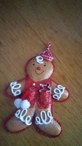 Gingerbread Ornament - Gingerbread Man With Cookie Cutter In Pocket