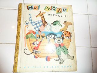 Mr.  Noah And His Family,  A Little Golden Book,  1948 (vintage Children 
