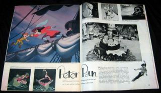 Peter Pan 1952 Movie Animation Pictorial Walt Disney Studios Film