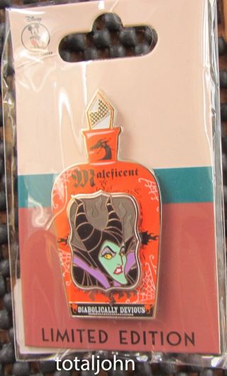 Disney Dec Halloween 2018 Villains Perfume Bottles Maleficent Pin Vial Le 250
