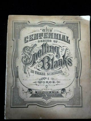 Antique Penmanship Booklet - 1876