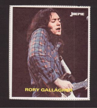 Rory Gallagher Vintage Belgian Pop Rock Music Sticker