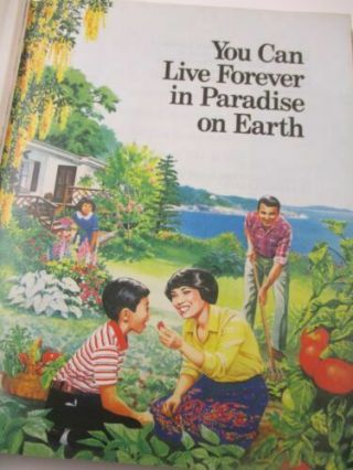 YOU CAN LIVE FOREVER IN PARADISE ON EARTH,  WATCHTOWER BIBLE 1982 HC 2