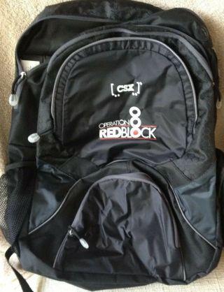 Csx Operation Redblock 18 " Laptop Backpack Bookbag