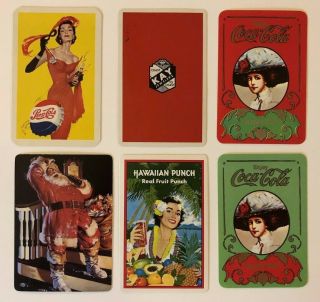 12 Vintage Playing Cards Ads Coke/Pepsi/KayJewels/Camel/Harley Davidson/ Etc 2