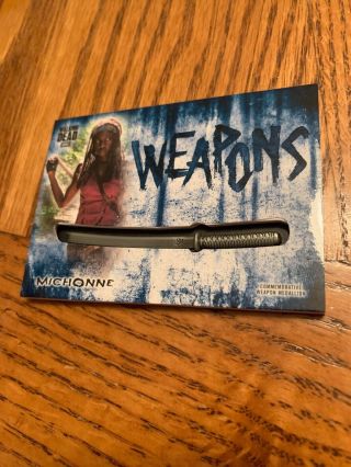 2018 Walking Dead Hunters Hunted Weapon Medallion Michonne Katana 36/50