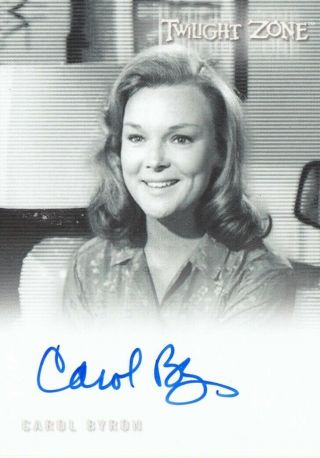 The Twilight Zone Rod Serling Edition (2019) - A161 Carol Byron Autograph Card L