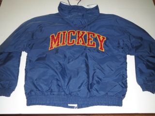Vtg Mickey Mouse Disney Jacket Sweatshirt T - Shirt Xl