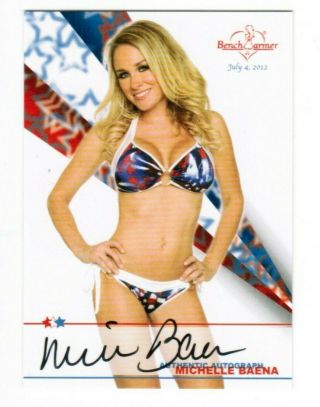 2012 Benchwarmers 4th Of July Michelle Baena Auto