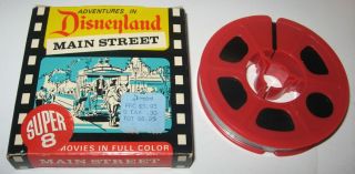Vintage Adventures Disneyland Main Street 101 8mm Movie Souvenir Gift Shop Tag