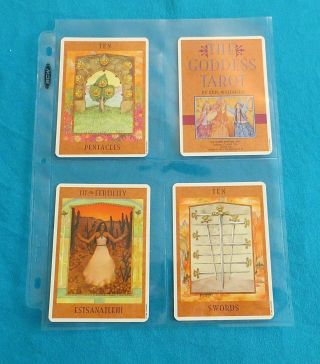 10 4 - Pocket 3.  5x5 " Tarot Card - Binder / Album Pages - Holder Sheets