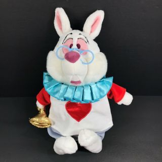 Disney Store Alice In Wonderland Exclusive White Rabbit Plush 16 " Doll Figure