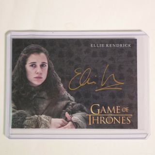 Game Of Thrones Inflexions Ellie Kendrick Meera Reed Gold Auto Very Limited