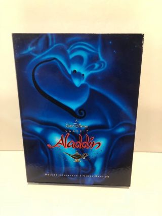 Walt Disney Aladdin DeLuxe Video Box Set Lithographs Book CD VHS Exclusive 2