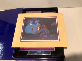 Walt Disney Aladdin DeLuxe Video Box Set Lithographs Book CD VHS Exclusive 3