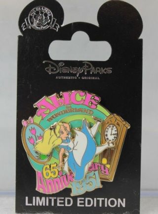 Disney Parks Cast Exclusive Pin Le 1000 Alice In Wonderland 65th Anniversary