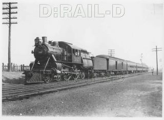 9bb720 Rp 1930s/1970s Atlantic City Railroad 4 - 4 - 2 Camelback Locomotive 343