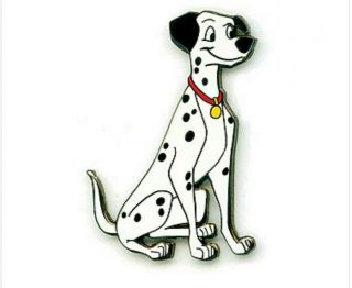 Htf Disney 101 Dalmatians Pongo Sitting Spotted Dog Pin 6881 Brooch