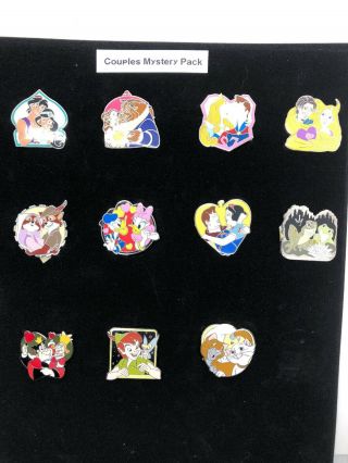 Disney Couples Mystery Pack Pins 11 Pins
