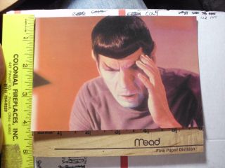 Star Trek Tos Spock 4 X 6 Glossy Postcard 1991 Telekinesis Think Hurt