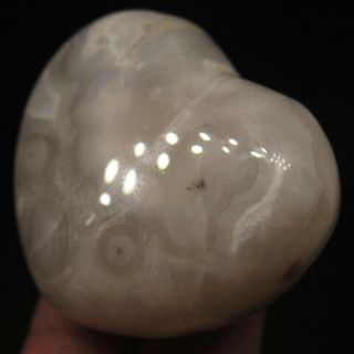 45mm 2.  4OZ Natural Crazy Lace Agate CRYSTAL Carving ART Heart 4