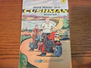 Vintage 1959 Cushman Motor Scooters Comic Book Sales Brochure