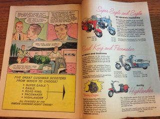 VINTAGE 1959 CUSHMAN MOTOR SCOOTERS COMIC BOOK SALES BROCHURE 6