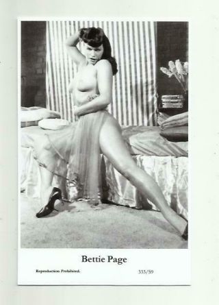 (n457) Bettie Page Swiftsure (333/59) Photo Postcard Film Star Pin Up