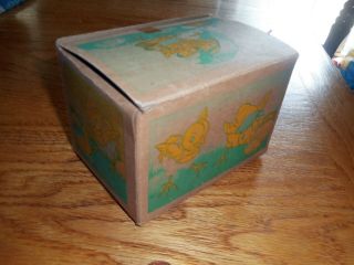 Vintage Easter Fruit and Nut Egg Box Geordan Candies Youngstown OH Cute Chicks 2